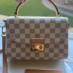 Authentic Louis Vuitton Croisette Damier Azur handbag 