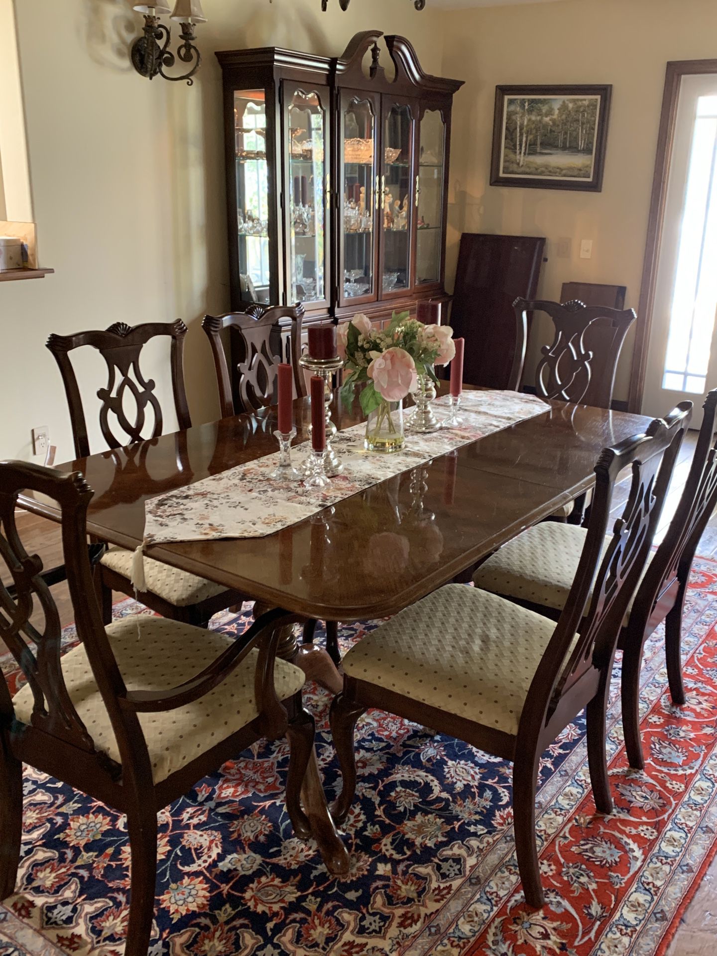 Thomasville Dining Room Set - Table, Chairs and China Cabinet
