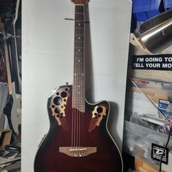 AE-48 Electric Round Thin Body Guitar EXC Setup & Hd.C. OBO