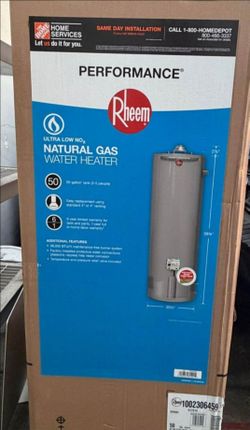🔥 BRAND NEW Rheem 50 Gal. Natural Gas Water Heater — $700 OBO 🔥