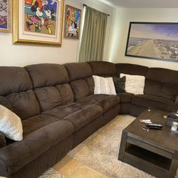 Sectional Couch with Power Recliners