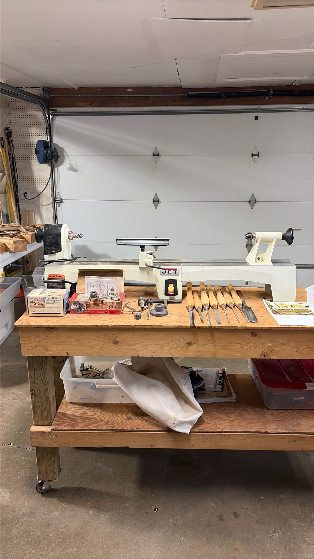 Wood Lathe with Extension