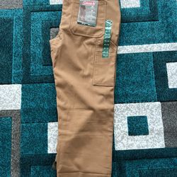 NWT Coleman Fleece lined Carpenter Stretch Copper Canvas Pants 40x30L
