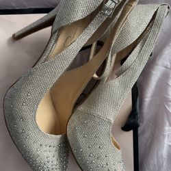 New JS Silver Heels 9.5 