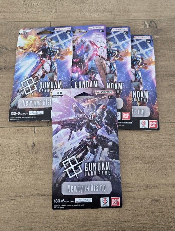 For Sale:
Brand New Still in Sleeve Gundam New Type Rising Trading Card Game TCG