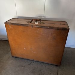 Vintage Samsonite Tan Suitcase 1940s 1950s Travel Luggage Plaid Interior Mid Century