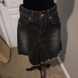 Black LEVI JEAN SKIRT 