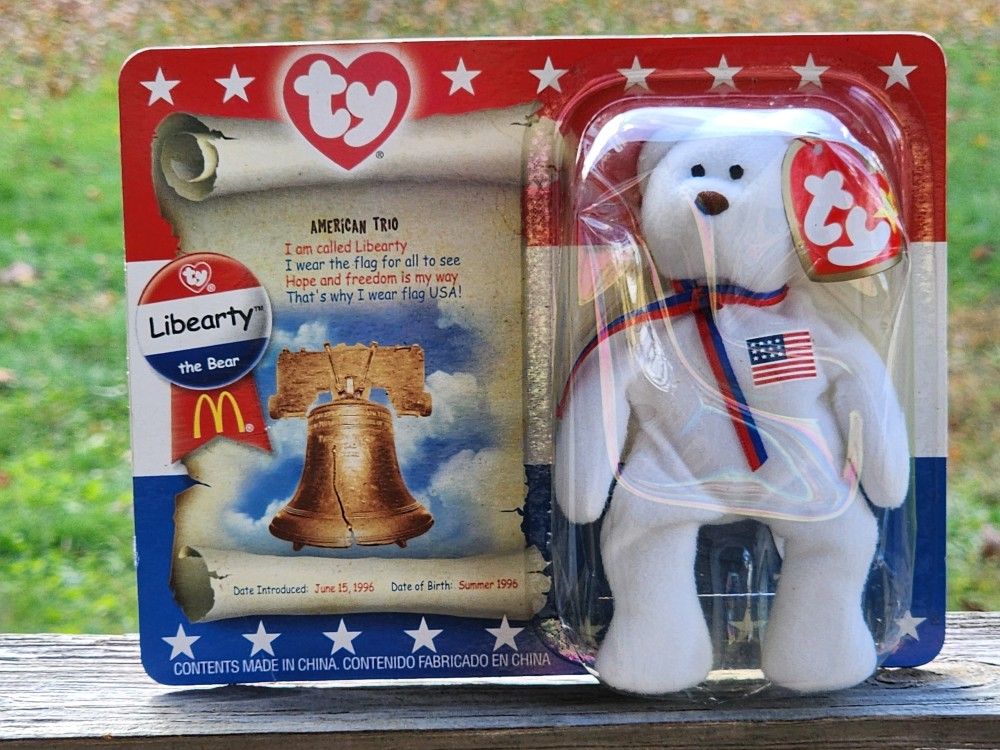 Vintage RARE Collectable Ty Liberty beanie baby McDonald's
