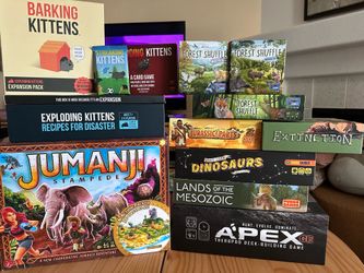 Dinosaur,Animal, Nature themes board games. Prices in description