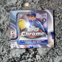 2025 Topps Chrome Baseball - Hobby Jumbo