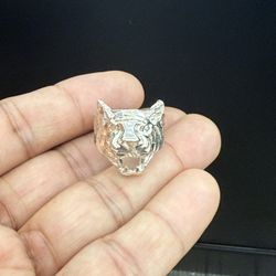 925 Sterling Silver Panther Ring Size 9.5