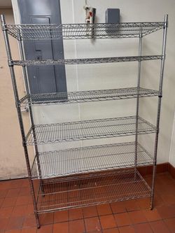6-Tier NSF Commercial Wire Shelving Rack 48” x 18” x 72.5”
