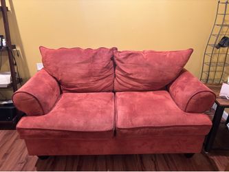 Orange love seat