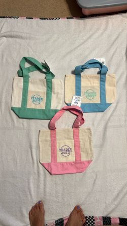 Mini Trader Joe’s bags pastel