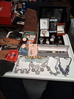 Watches LOT 9 plus 2 Klaus Kobec Clock Cuff Links Rare Gift Affordable