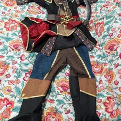 Kids Pirate Costume Fits 4 & 5 Year Old