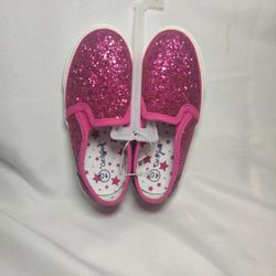 Cat & Jack - Girls #10 Glitter Slip On Sneaker