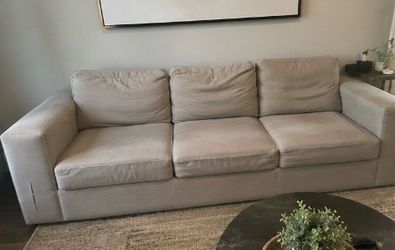 Gray Modern Couch / Sofa – Comfortable – Priced to Sell