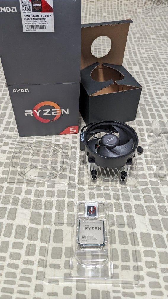 AMD Ryzen 5 2600x(Like New) And New Wraith Cooler
