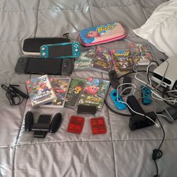 Nintendo Switch Oled And Lite 8 Games Controlers