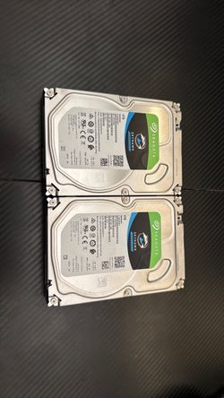 2x 4TB Seagate Skyhawk 3.5” SATA NVR drives