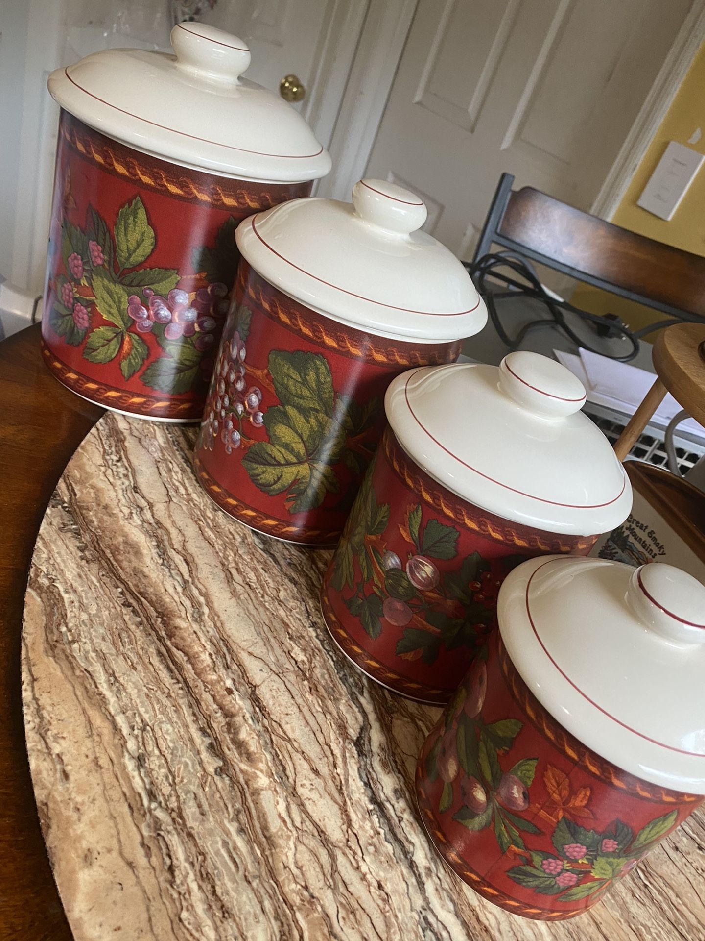 4 Piece Kitchen Canister Set