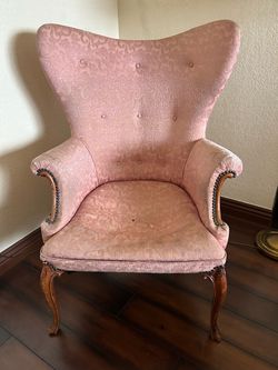 2 Wingback Accent French Provincial Style or Queen and Style Chairs