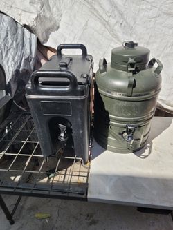 Cambro  military water dispenser