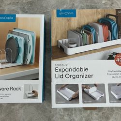 Bakeware Rack & Expandable Lid Organizer  NEW!