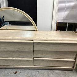 6 Drawer Dresser With Round Mirror