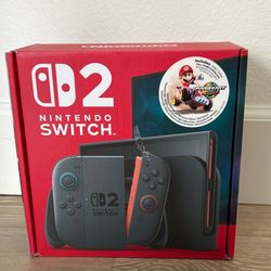 Nintendo Switch 2, Mario Kart World Bundle, Brand New And Sealed 