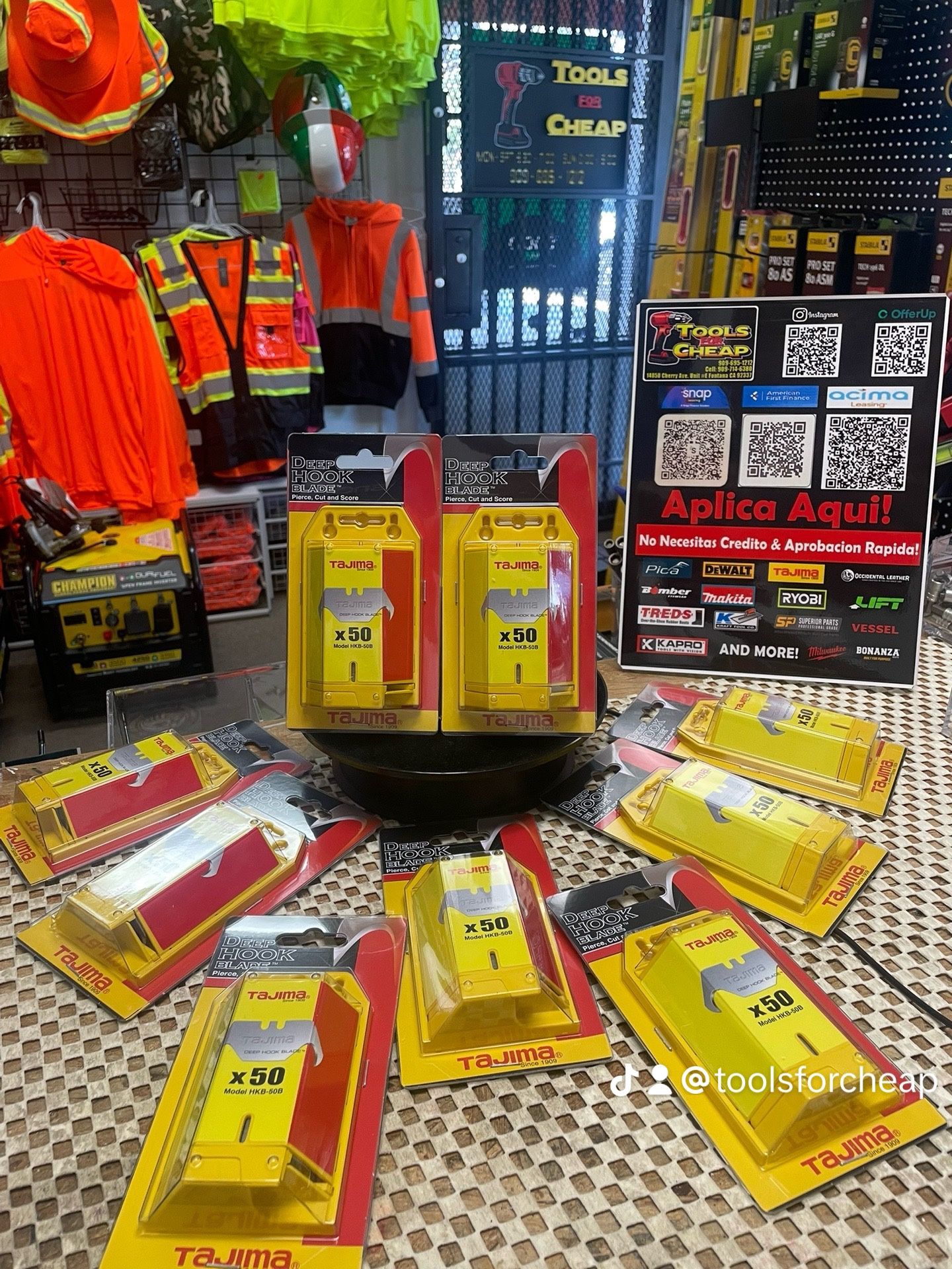 TAJIMA Deep Hook Roofing Blades 50 Pcs $35 EACH.