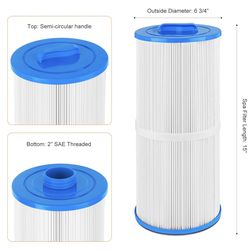 BZTT 6CH-960 Spa Filter Replacement Jacuzzi Filter J-300, J400, 14081, 6000-383A, FC-2800, 6540-476, 6540-383, PJW60TL-F2S, 14081, 6000-383A Hot Tub F