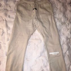 Essentials Beige Sweatpants joggers | SML |