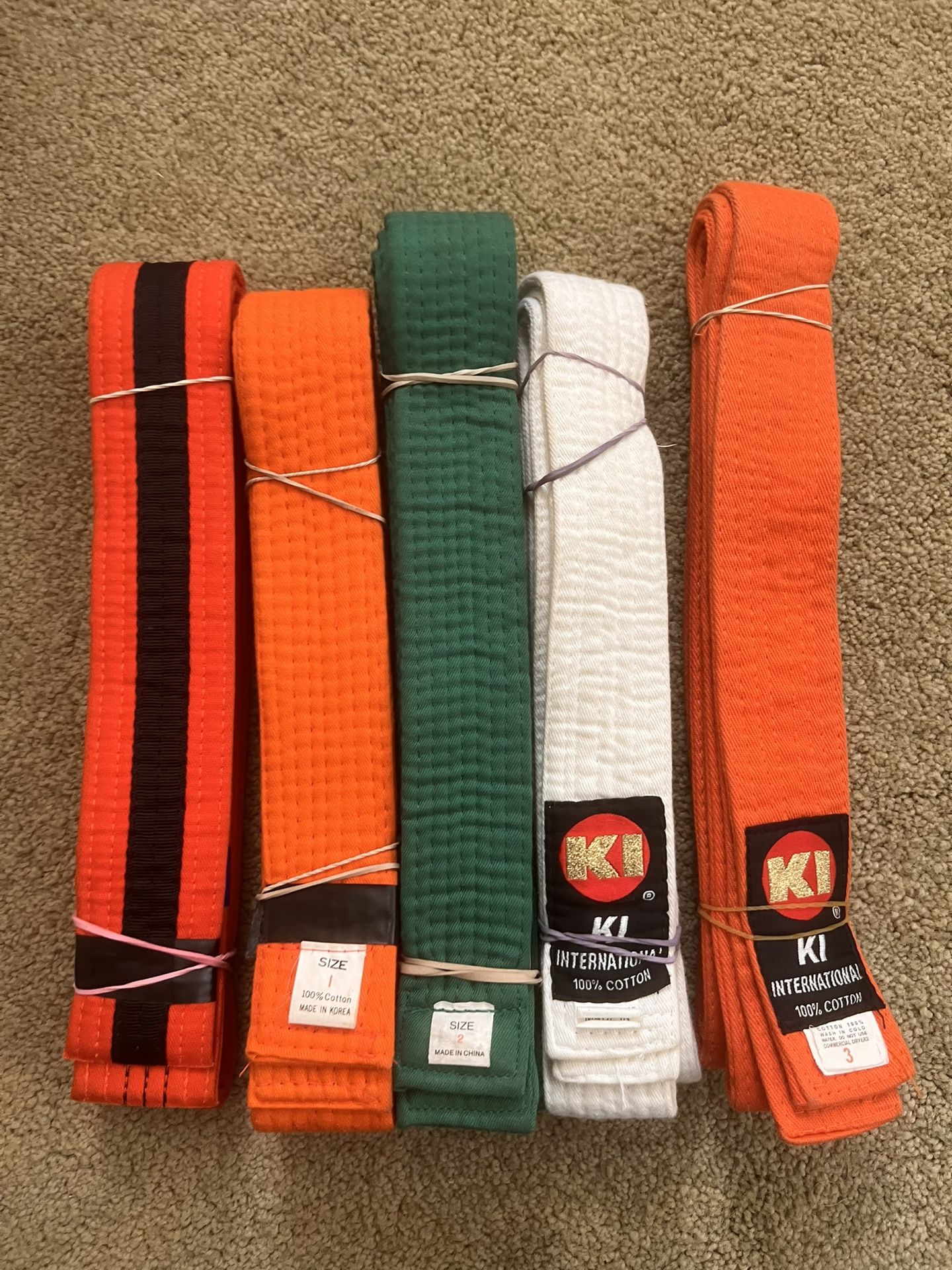 Martial arts belts
