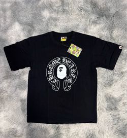 BAPE x Chrome Hearts black tee