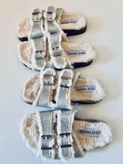 Rhinestone Steve Madden Girls Slides