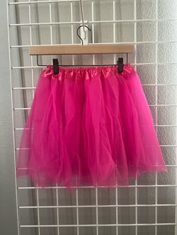 Hot Pink Tulle Tutu Skirt One Size
