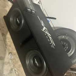 Dual 12" 2,400 Watt SDR Series Complete Subwoofer Package with Vented Enclosure and Amplifier