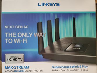 Linksys AC-5000 Tri-Band MU-MIMO Router