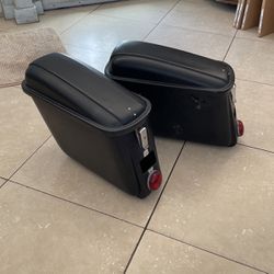BMW Motorcycle Side Cases Black Saddle Bags Rear Side Box
