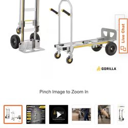 Gorilla 1000lb Appliance Dolly Wagon Utility Cart 