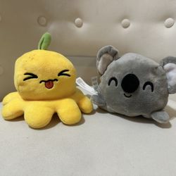 Happy Face / Mad Face Pop Plushies