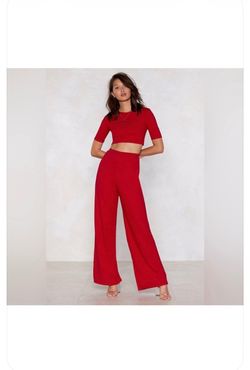 RED NASTYGAL MATCHING SET SIZE 8/MEDIUM