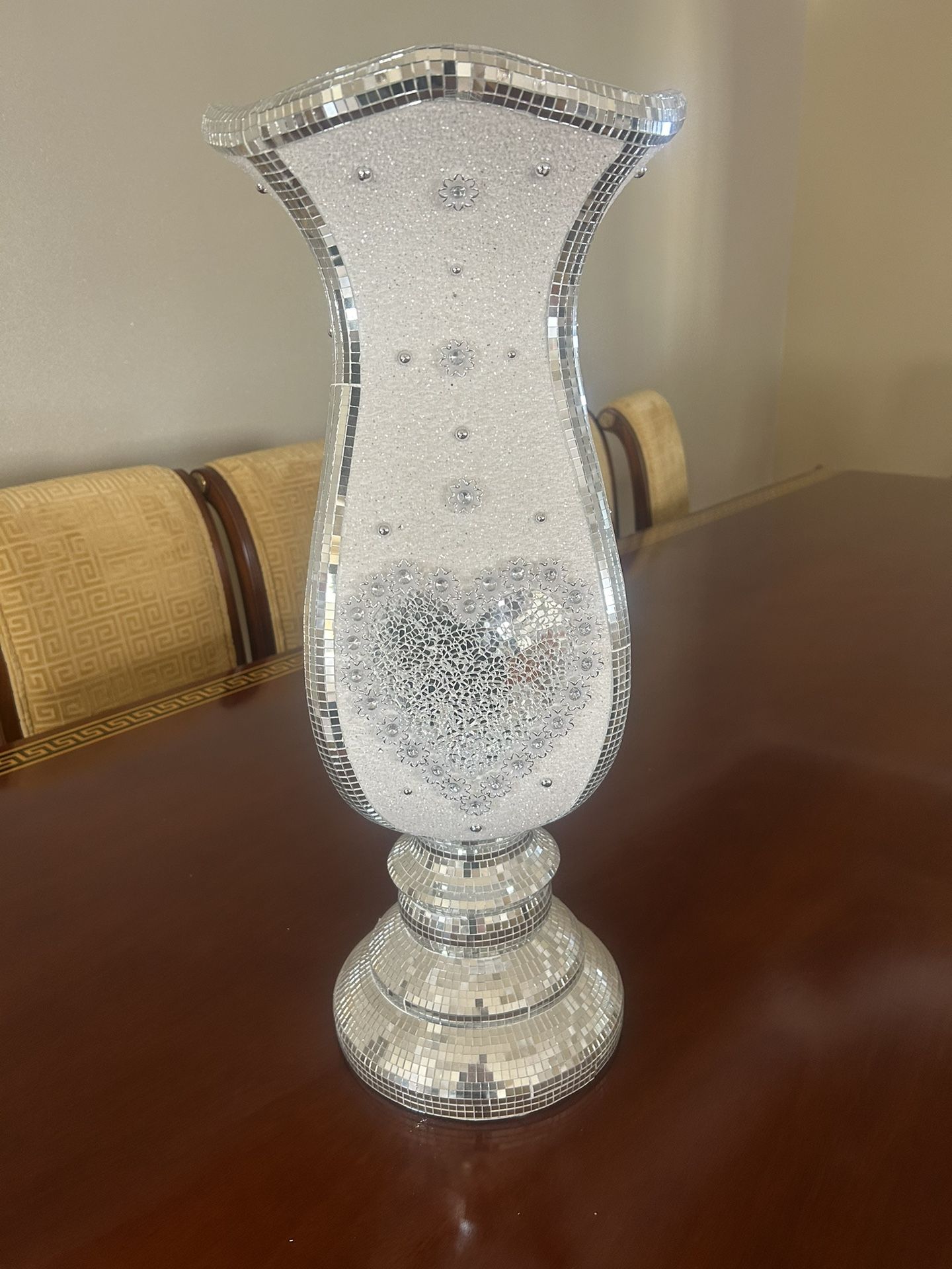 Decorations Vaces White Crystal Bridal