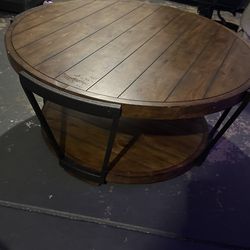 Wooden coffee table