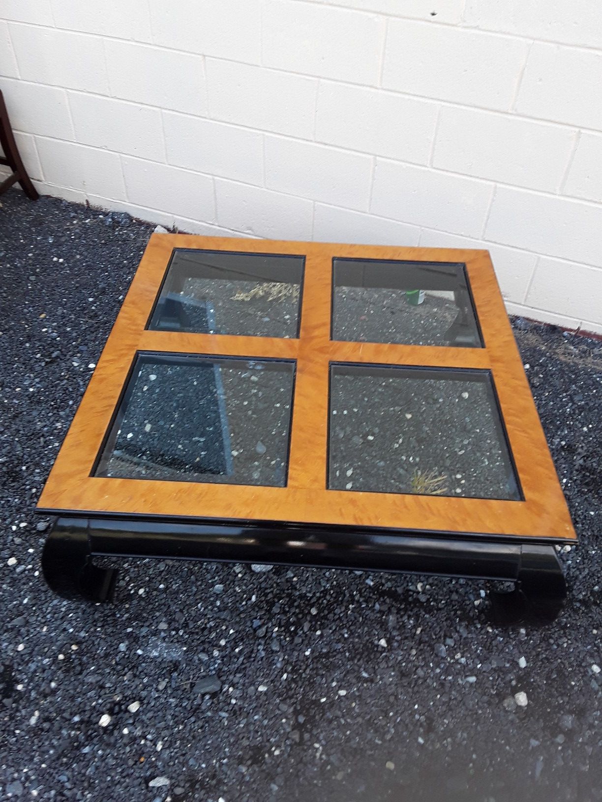 Glass Beveled Coffee Table