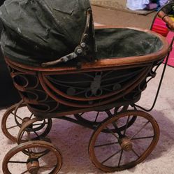 Antique Toy Baby Doll Stroller 
