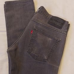 LEVI'S STRAUSS 511 MEN'S GRAY COLOR JEANS ( SIZE  31×32 )