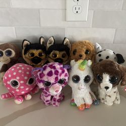 Collection of Ty Beanie Boos / Dolls, popular stuffed animal plush toys, $5 each